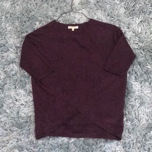 sparkly mid sleeve shirt